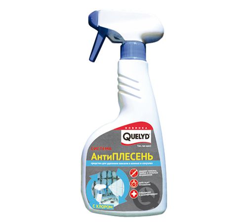 Антиплесень средство для удаления плесени в ванных и санузлах   0.5л QUELYD