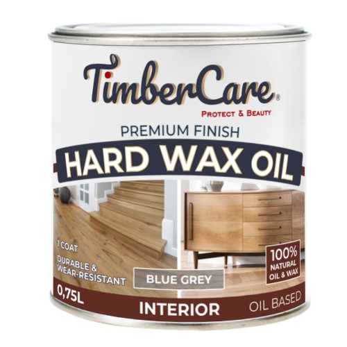 Защитное масло с твердым воском TimberCare Hard Wax Oil (цвет: Серый холодн/ Blue gray), банка 0,75л