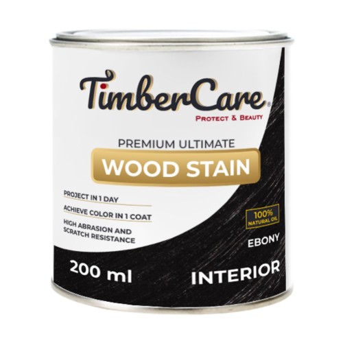 Тонирующее масло TimberCare Wood Stain (цвет: Эбеновое дерево/ Ebony), банка 0,2л