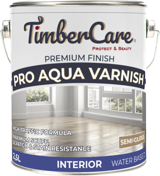 Профессиональный лак Pro Agua Varnish на водной основе (цвет: полуглянцевый/ semi-gloss), банка 2,5л