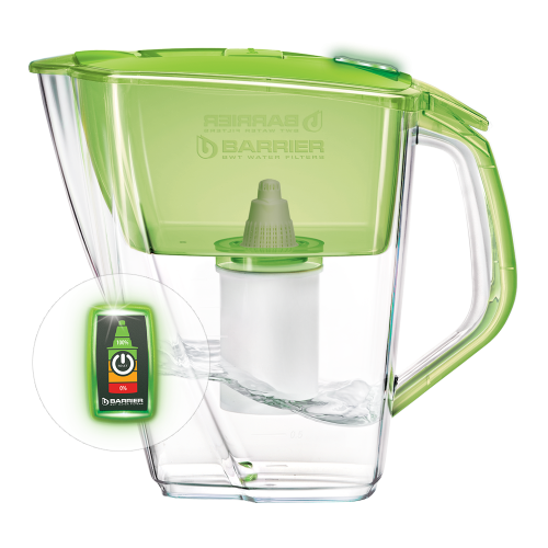 Фильтр-кувшин ПРАЙМ Опти-Лайт (LED инд.) зеленое яблоко Easy-Fill 4,2л Барьер В582Р00