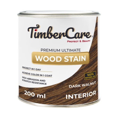Тонирующее масло TimberCare Wood Stain (цвет: Темный орех/ Dark walnut), банка 0,2л