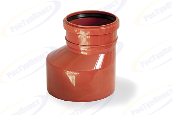 Муфта канализационная наружная РТП 36646 160-110 мм переходная полипропиленовая