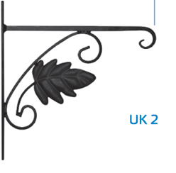 Кронштейн декоративный для кашпо 280 х 280 мм (листок) Domax