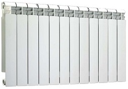 Радиатор алюминиевый Tenrad TNRD.58/12 500/80 12 секций