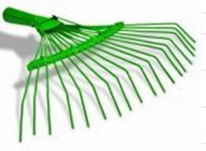 Грабли веерные проволочные порошковая окр. 18зуб