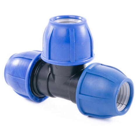 Тройник компрессионный 14432 PN16 40 мм-1" для ПЭ труб наружная резьба