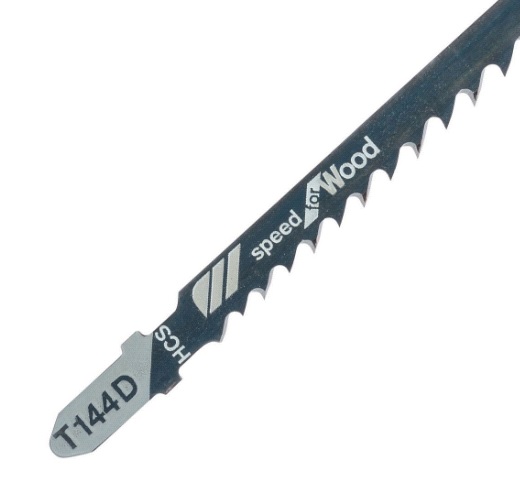 Пилка для лобзика по дереву, ДСП T144D, 100 х 4.0 мм HCS (2 шт) RedVerg