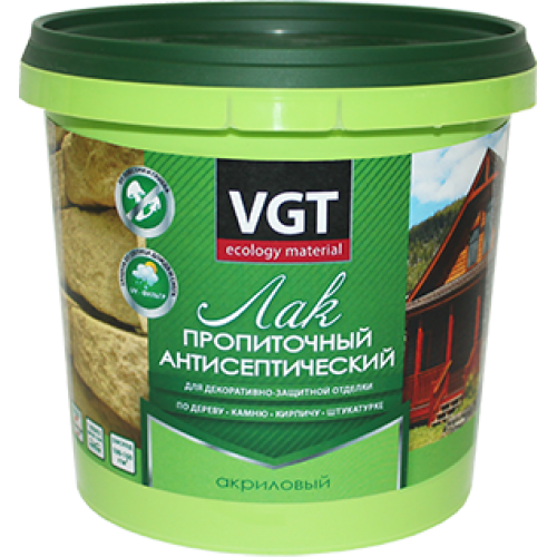 Лак акриловый антисептический ВГТ пропиточный дуб 0,9 кг