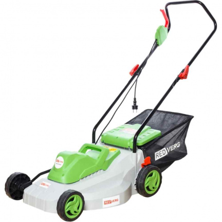 Газонокосилка электрическая RedVerg RD-ELM105G травосборник-35 л 220 В 50 Гц 1,8 кВт