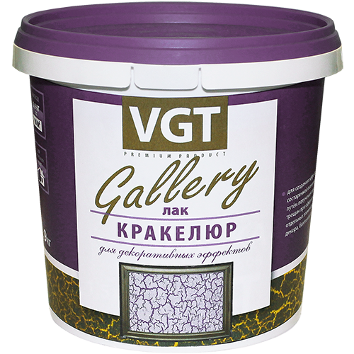 Лак ВГТ Gallery Кракелюр 0,9 кг