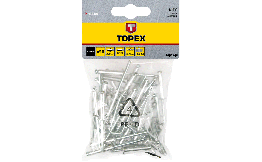 Заклепки вытяжные 4.0 х 18 мм алюминиевые (50 шт) Topex