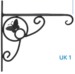 Кронштейн декоративный для кашпо 280 х 280 мм (бабочка) Domax