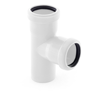 Тройник канализационный бесшумный внутренний РТП Elit 24556 50 мм-87° полипропиленовый