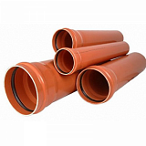 Труба канализац. наруж. НПВХ SN4 Ø160-2000мм Полипластик