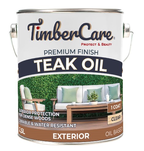 Натуральное тиковое масло TimberCare Teak Oil (цвет: прозрачный), банка 2,5л