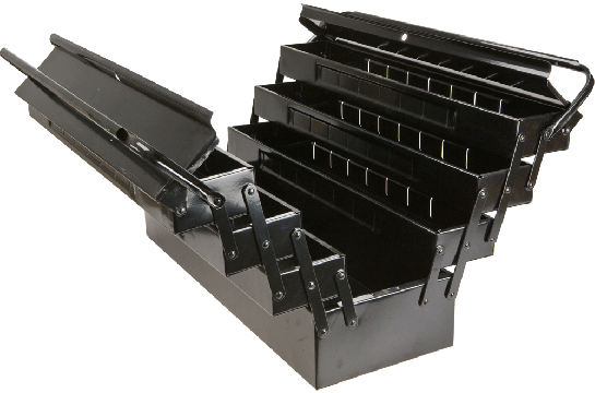 Ящик для инструментов стальной, 7-секционный 550 x 200 x 270 мм Topex