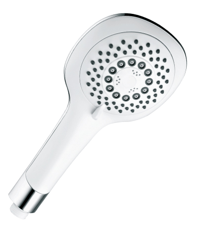 Лейка для душа Lemark LM0815CWhiteM 117 мм 5-режим. хром/белый