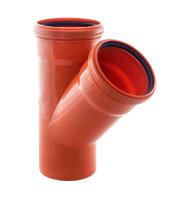 Тройник канализационный наружный РТП 36507 160 мм 45° полипропиленовый