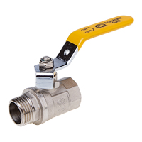 Кран шаровой газовый Aqualink 07105 3/4" внутренняя/наружная резьба ручка