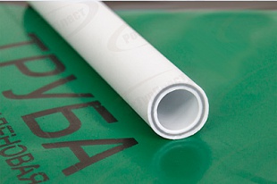 Труба полипропилен. армир.стекловолокно (серый) SDR 7.4 PN20 Ø20--2.8 4м РосТурПласт