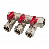 Коллектор обжимной Aqualink 03933 3/4" на 2 выхода 16 мм