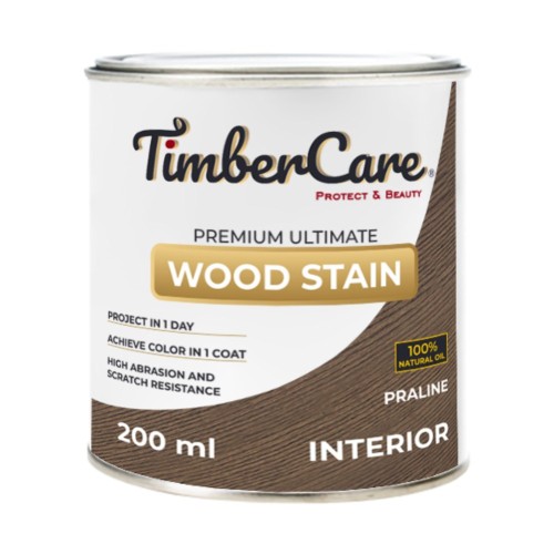 Тонирующее масло TimberCare Wood Stain (цвет: Пралине/ Praline), банка 0,2л