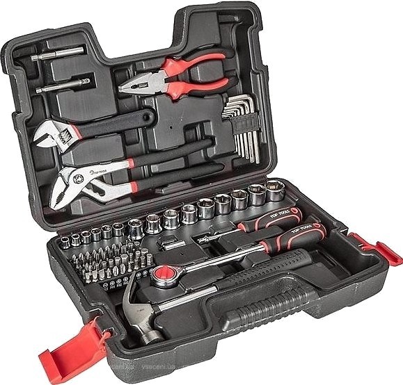 Набор инструментов 1/4", 1/2" (81 предмет) Top Tools