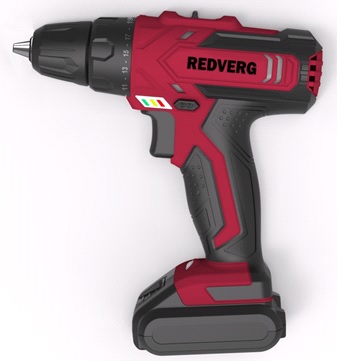 Шуруповерт аккумуляторный 14.4 В, 1.3 А/ч, 15 Нм, 1 аккум. Li-lon RedVerg Basic