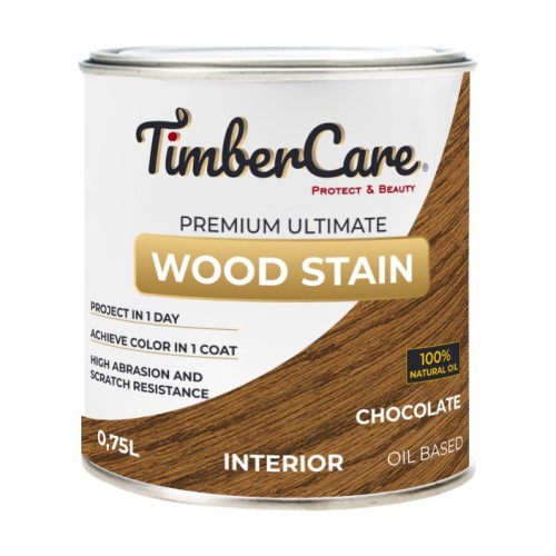Тонирующее масло TimberCare Wood Stain (цвет: Шоколад/ Chocolate), банка 0,75л