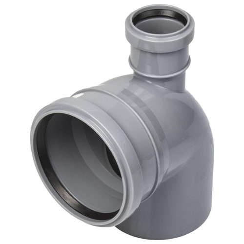 Отвод полипропиленовая канализационный внутренний прямой РТП 36651 110-50 мм-87°