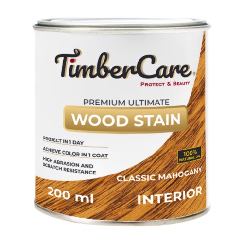 Тонирующее масло TimberCare Wood Stain (цвет: Классический махагон/ Classic mahogany), банка 0,2л
