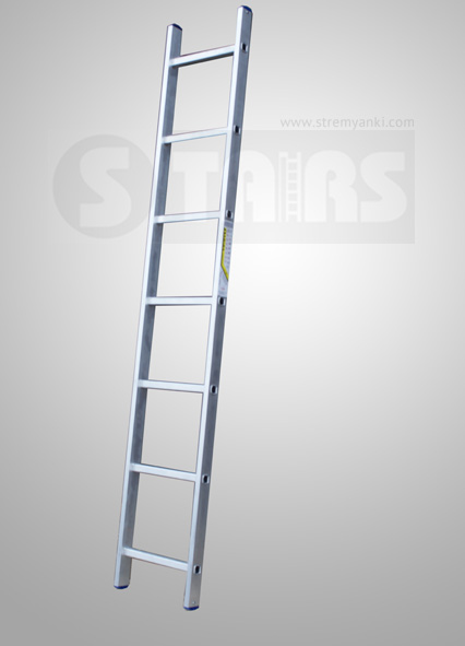 Лестница Stairs AL112 1-секционная 12 ступеней 335 см приставная алюминиевая