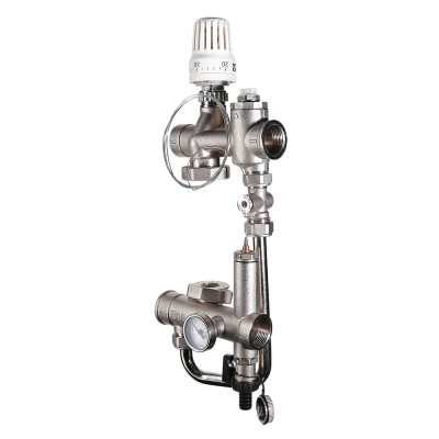 Насосно-смесительный узел (без насоса, монтаж.длина 130мм) Valtec Valmix, VT.VALMIX.0.130