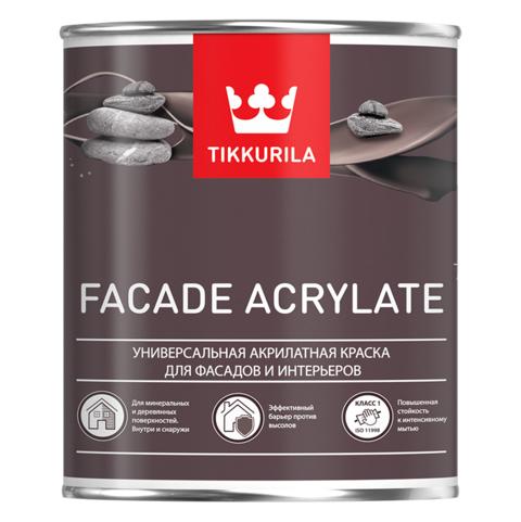 Краска фасадная Facade Acrylate A гл/мат 5л Tikkurila /1